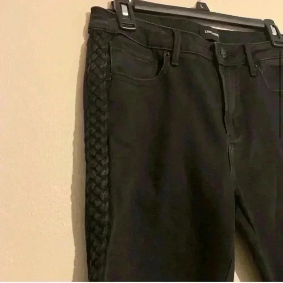 DRIFTWOOD Braided Intertwined Jackie Trim Raw-hem Slim P4409A Skinny Jeans 28/28 - Picture 7 of 13
